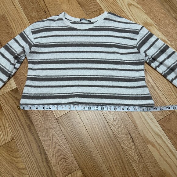 ZARA Striped Rustic Sweater - Size Small - MINK - Picture 8 of 8